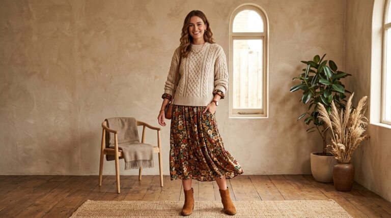 32 Sweater Over Dress Ideas: A Complete Style Guide 2 Sweater over dress