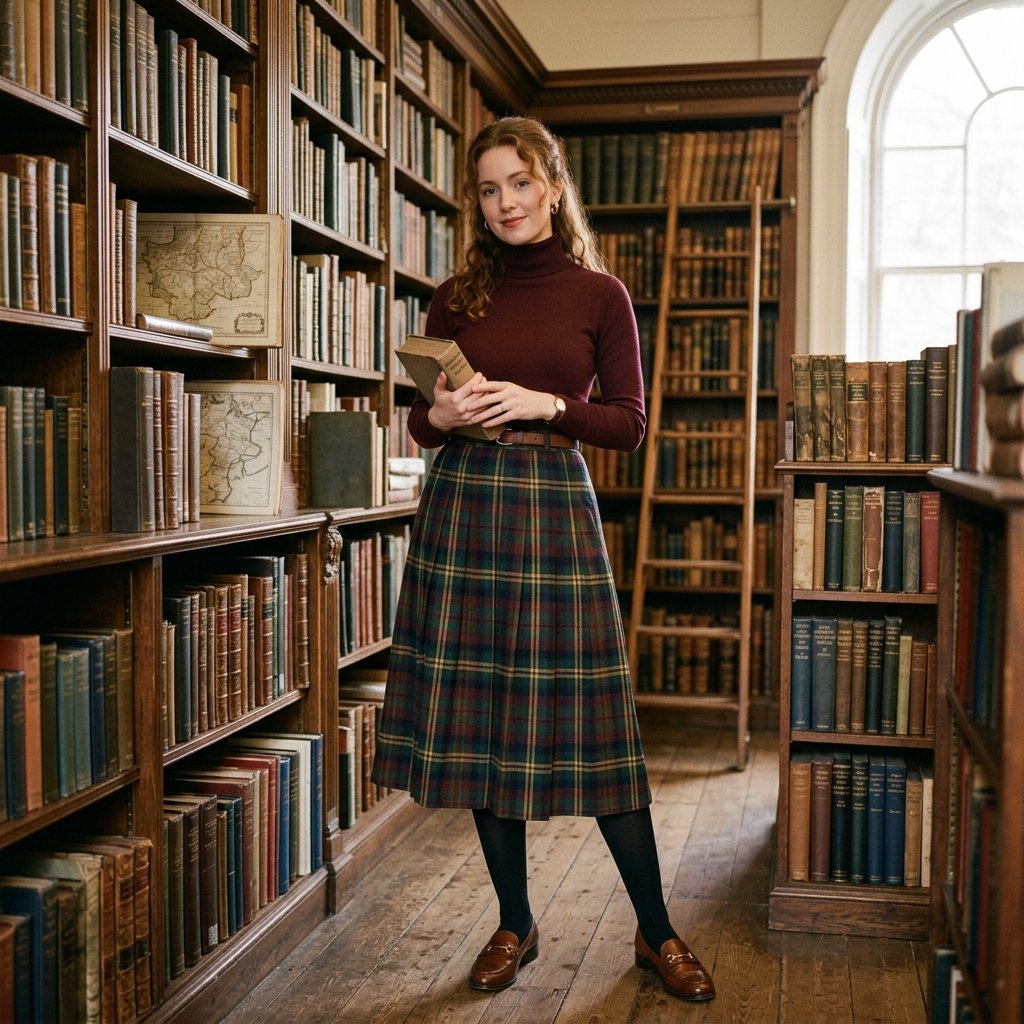 32 Dark Academia Outfits Ideas for a Timeless, Bookish Wardrobes 25 Wool Skirt Outfit Ideas