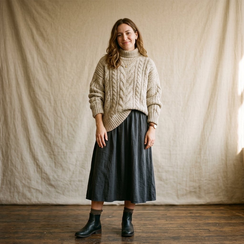32 Sweater Over Dress Ideas: A Complete Style Guide 5 Oversized Sweater Over Dress Midi