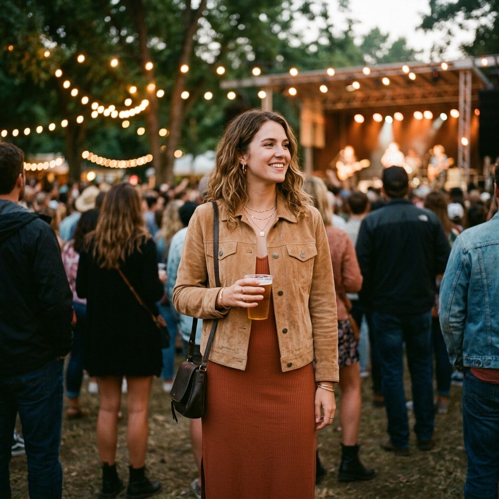 32 Country Concert Outfits: Ideas That Bring Bold Western Style to Life 15 Suede Jacket Ideas
