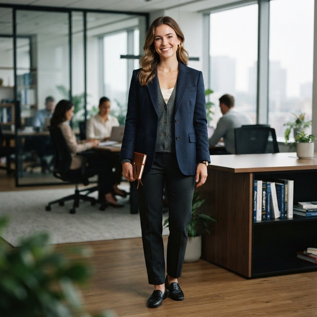 Layered Office Outfit 