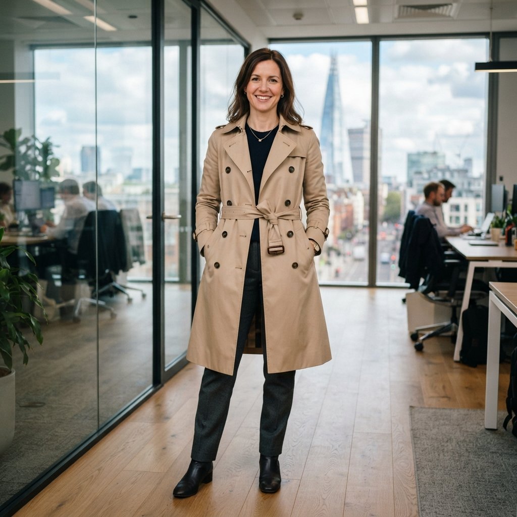 Trench Coat Office Outfit