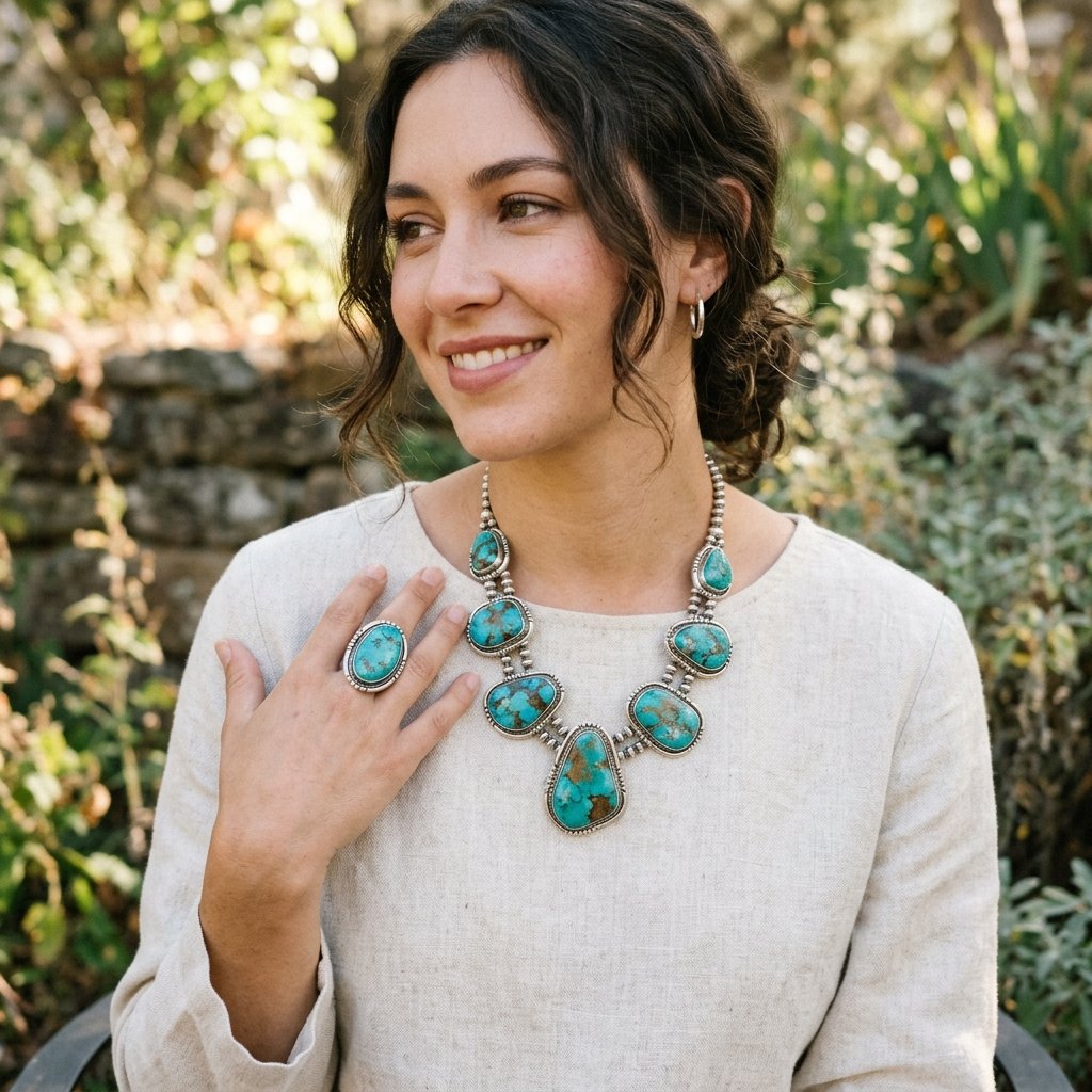 32 Country Concert Outfits: Ideas That Bring Bold Western Style to Life 16 Turquoise Jewelry Ideas