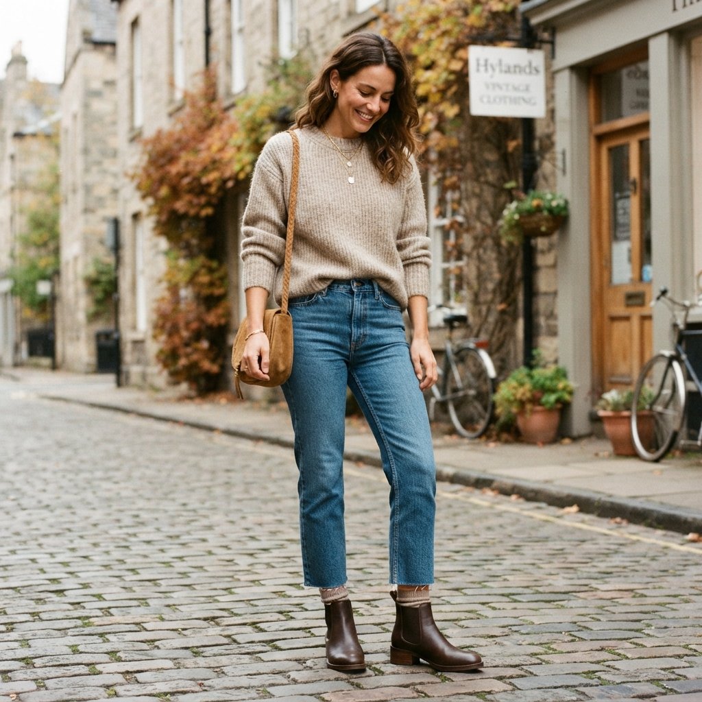 Jeans and Boots Outfit Ideas