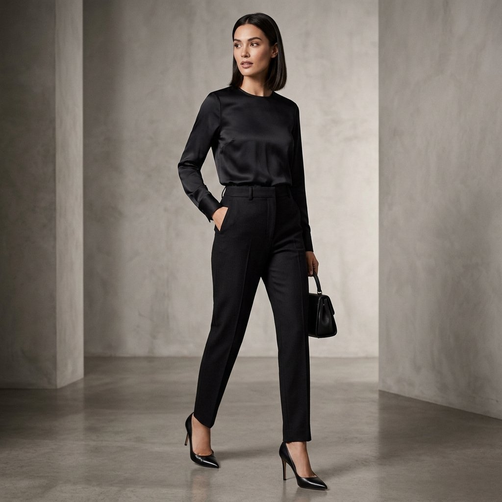 All Black Outfit Ideas With Heels