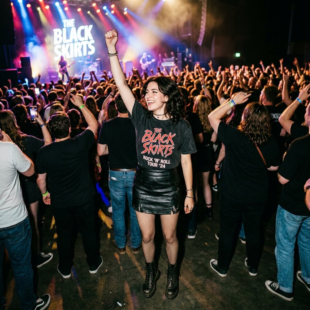 Skirt Concert Black Skirt Ideas