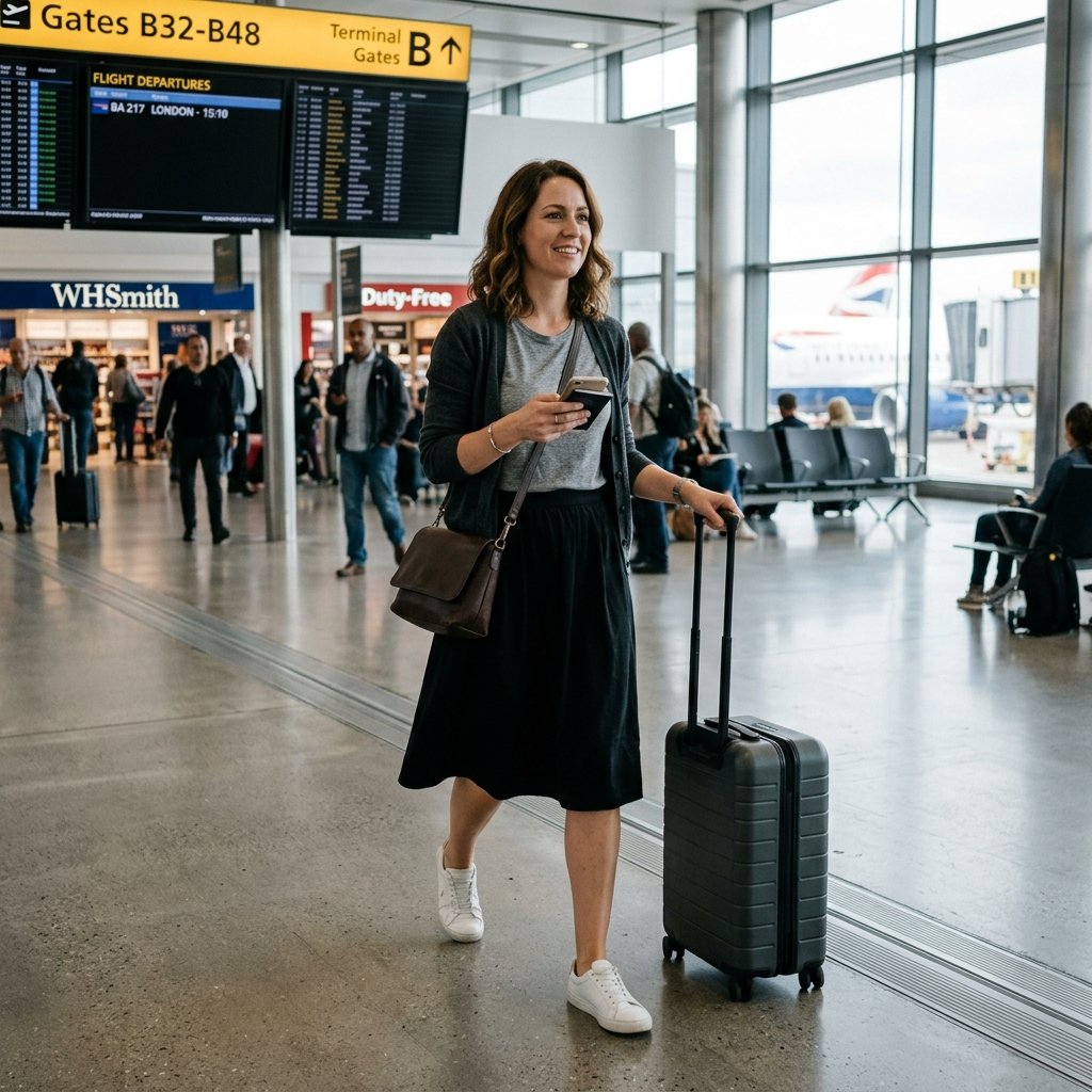 Black Skirt Travel Outfit Ideas