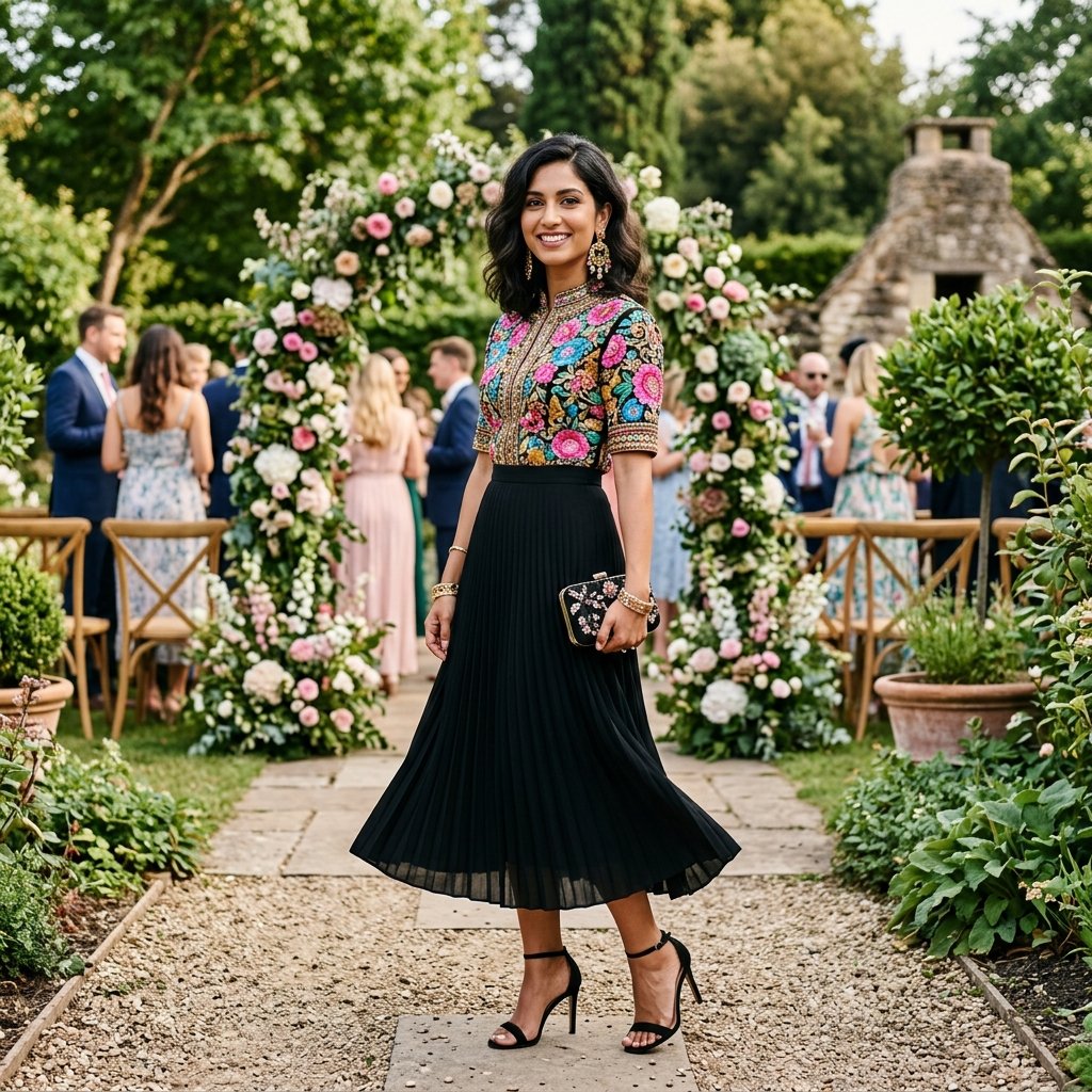 Black Skirt Wedding Guest Outfit Ideas