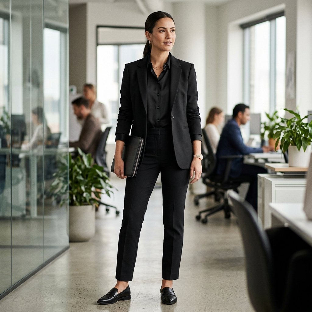 Work All Black Outfits
