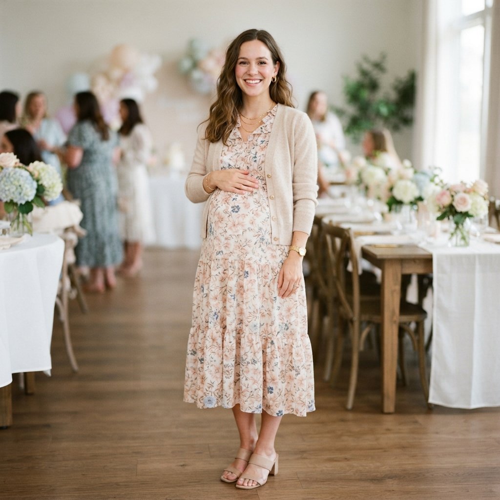 30 Baby Shower Outfit Ideas That Are Perfect for a Stylish Celebration 18 Spring Baby Shower Outfit Ideas