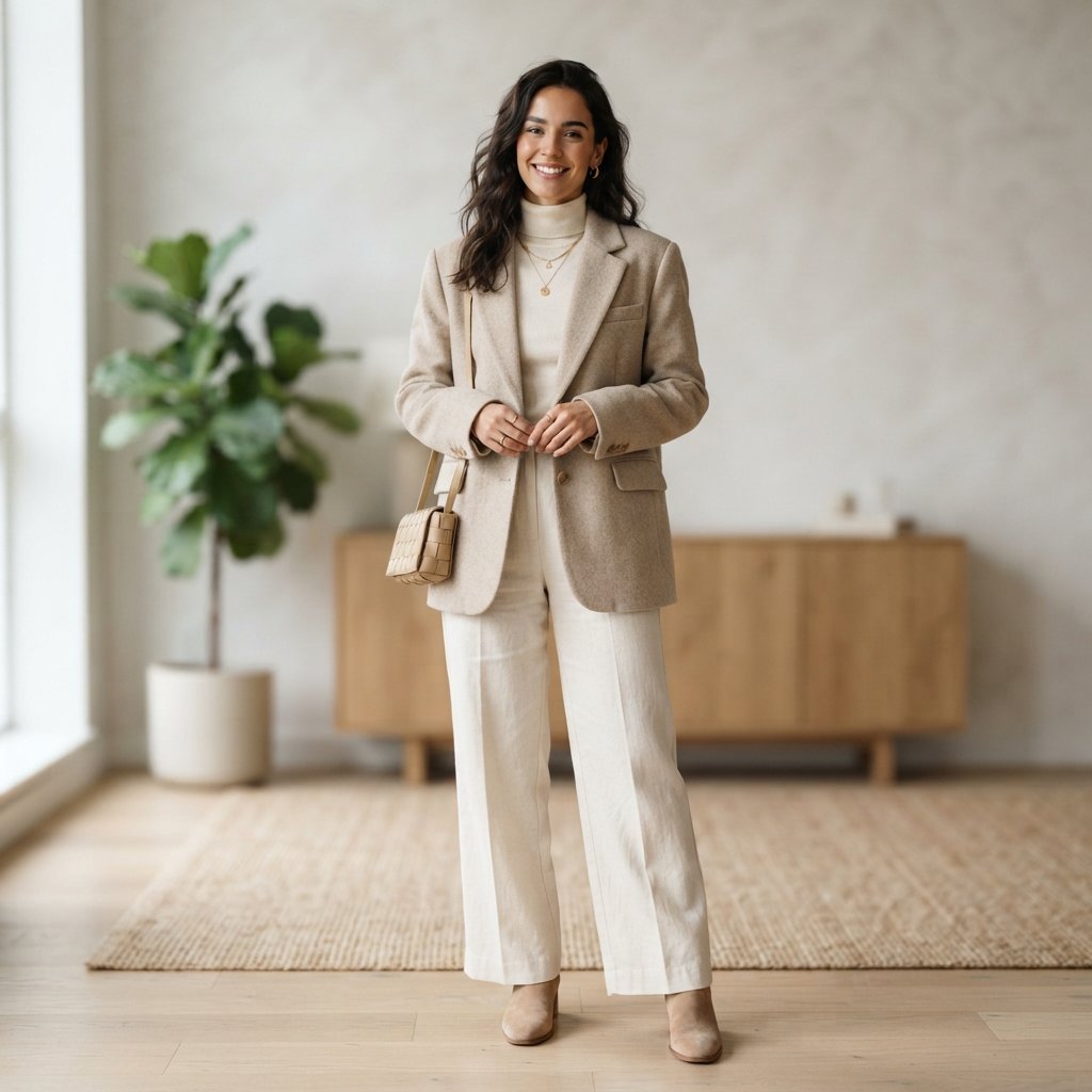 30 Baby Shower Outfit Ideas That Are Perfect for a Stylish Celebration 6 Neutral Tone Baby Shower Outfit Ideas