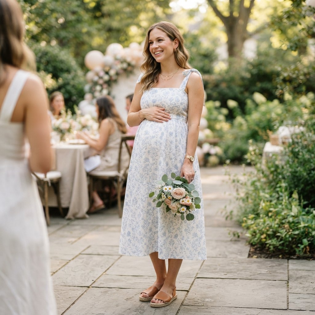 30 Baby Shower Outfit Ideas That Are Perfect for a Stylish Celebration 15 Summer Baby Shower Outfit Ideas