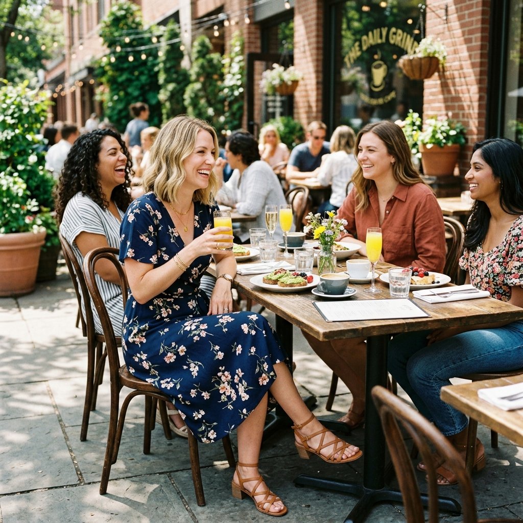 32 Effortless Mom Outfits Ideas: for covering everyday style 15 Mom Outfits Ideas for Brunch with Friends