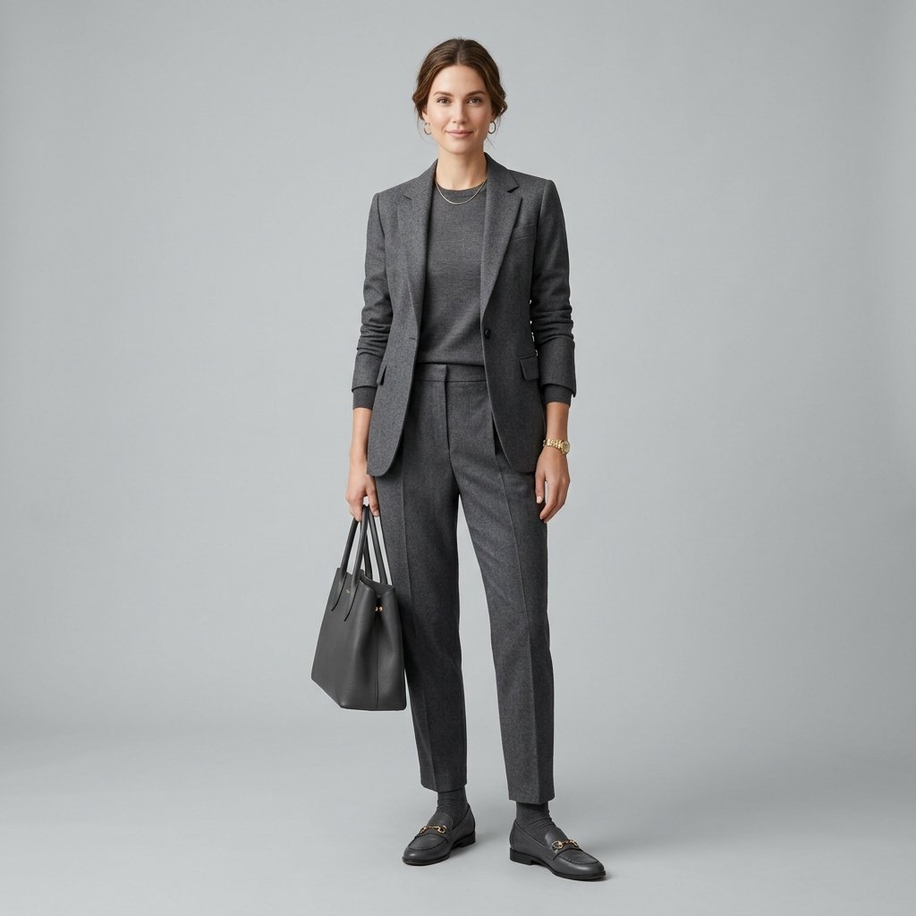 Monochrome Loafer Outfit Ideas