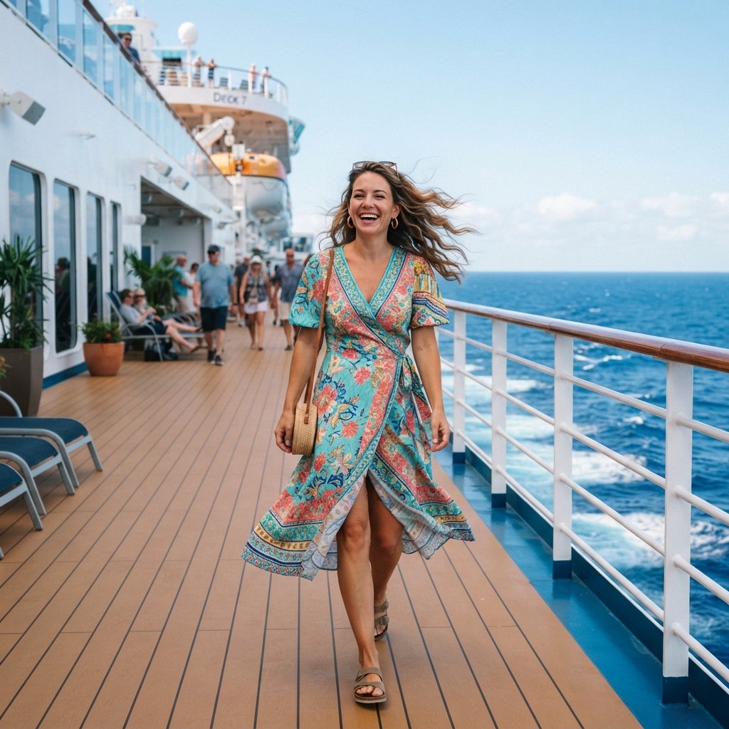 Cruise Outfit Ideas with Wrap Dresses
