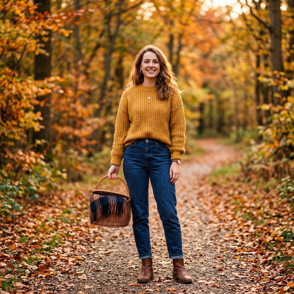 31 Picnic Outfit Ideas for a Stylish and Comfortable Day Outdoors 20 Fall Picnic Outfit Ideas