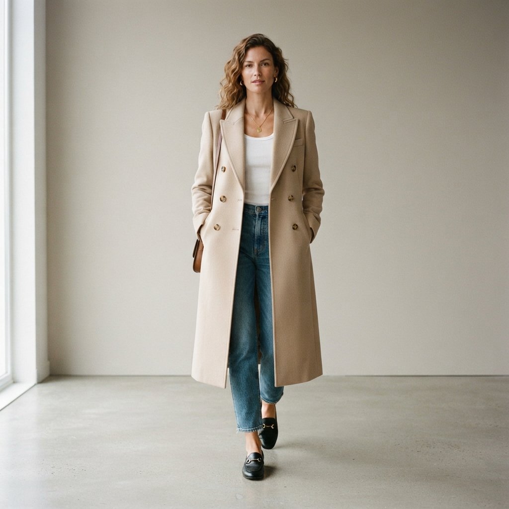 Beige Coat Outfit Ideas