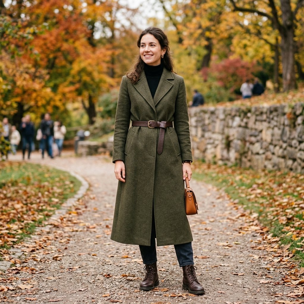 Belted Long Coat Idea