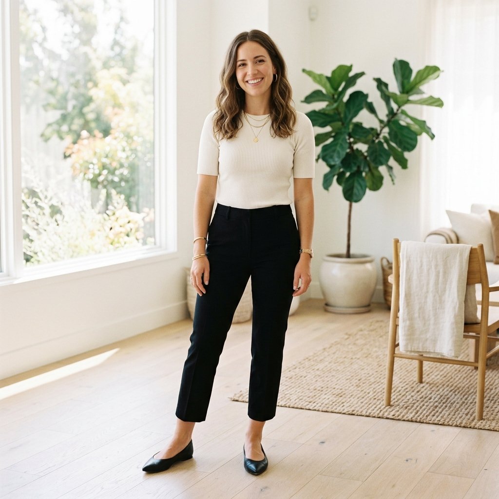 Black Cropped Pants Outfit Ideas