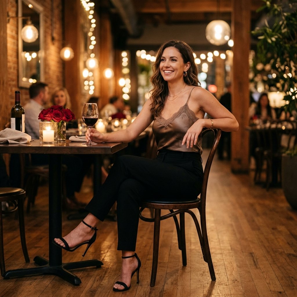 Black Pants Date Night Outfit Ideas