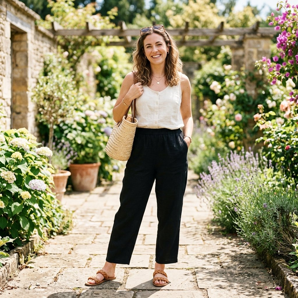 Black Pants Summer Outfit Ideas