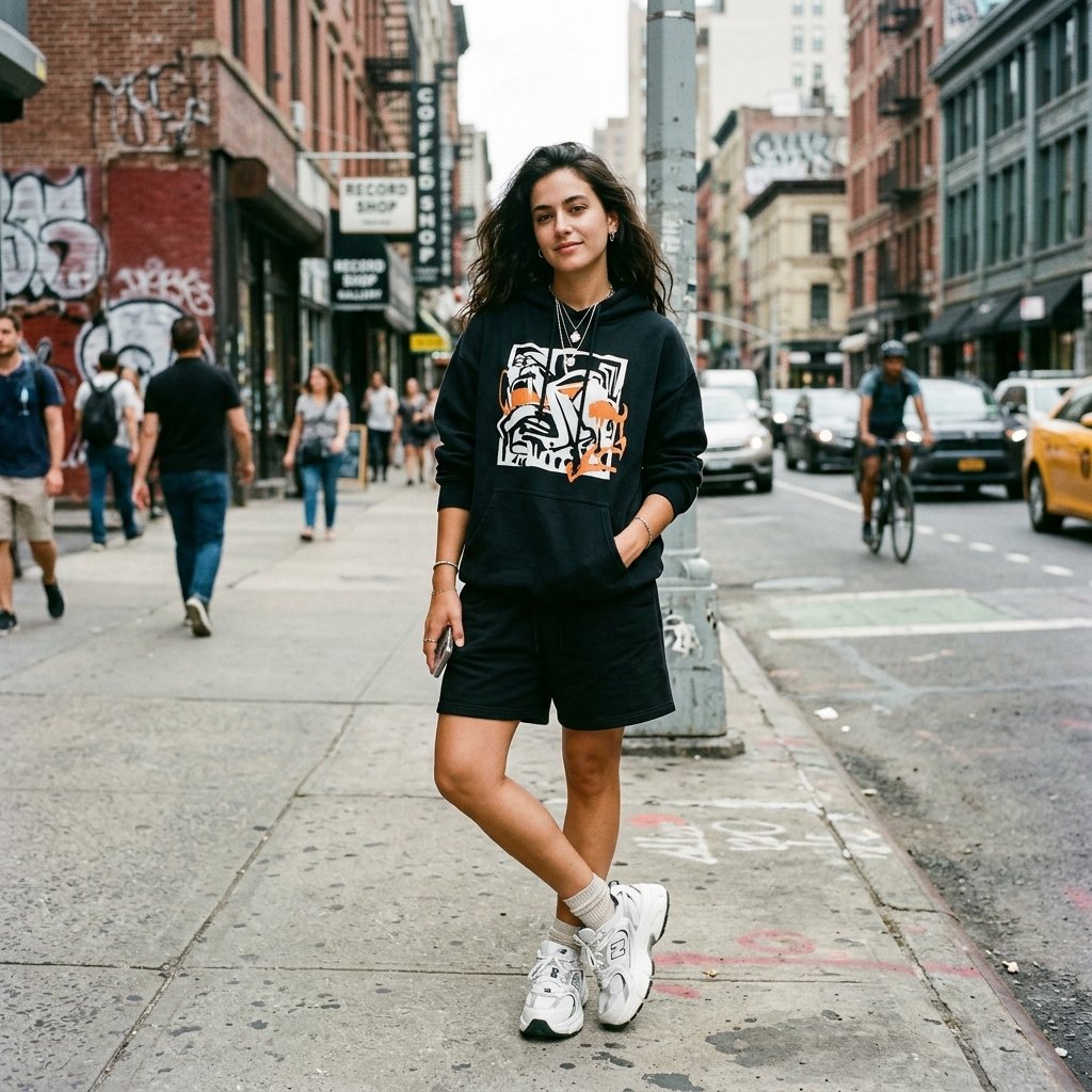Black Shorts Streetwear Outfit Ideas