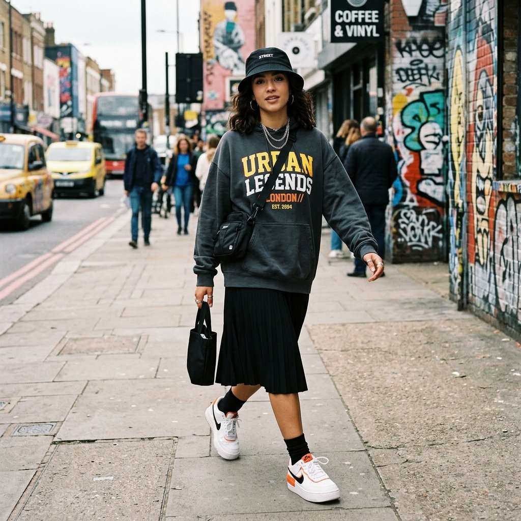 Streetwear Black Skirt Outfit Ideas
