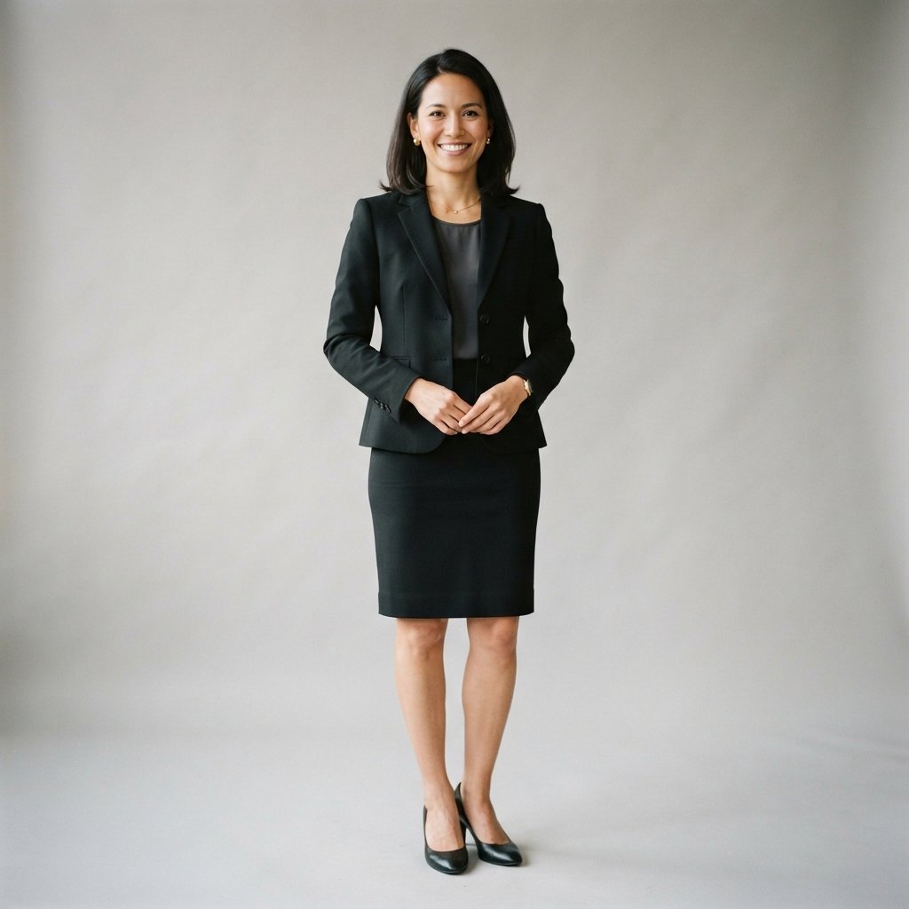 Black Skirt and Blazer Outfit Ideas