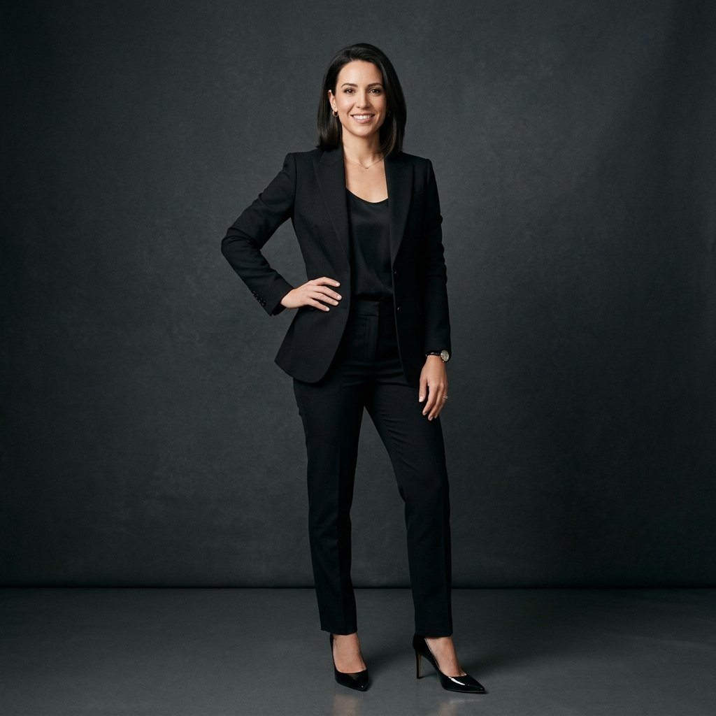 Black Pants and Blazer Outfit Ideas