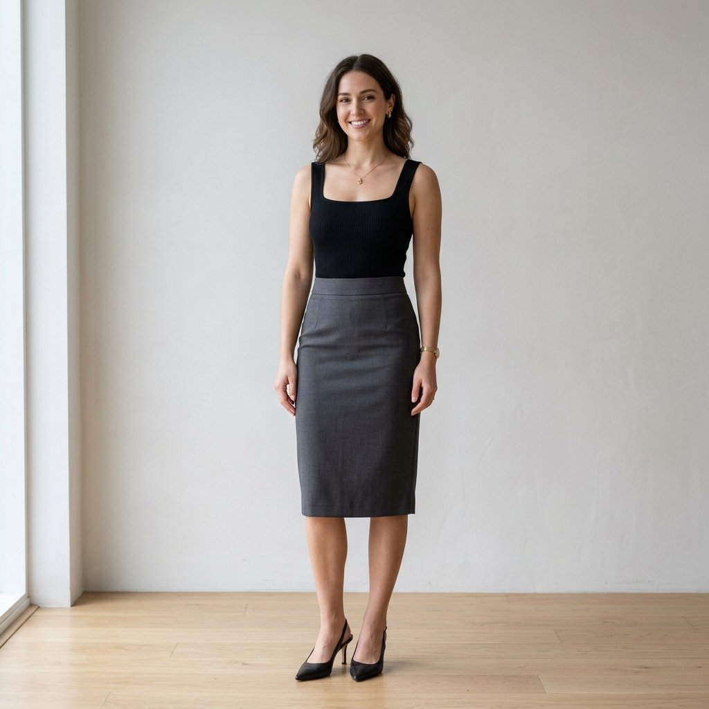 Pencil Skirt and Bodysuit Outfit Ideas