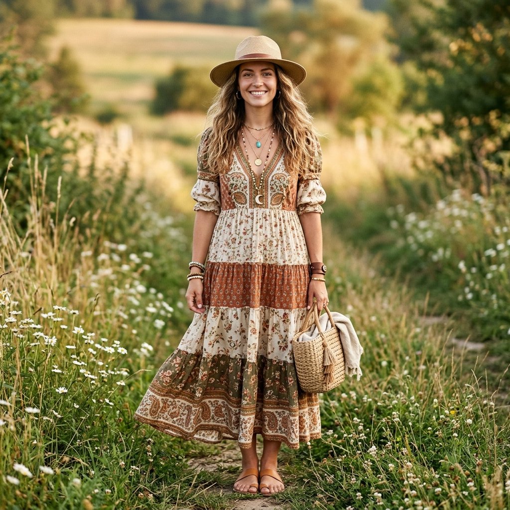 31 Picnic Outfit Ideas for a Stylish and Comfortable Day Outdoors 14 Boho Picnic Outfit Ideas