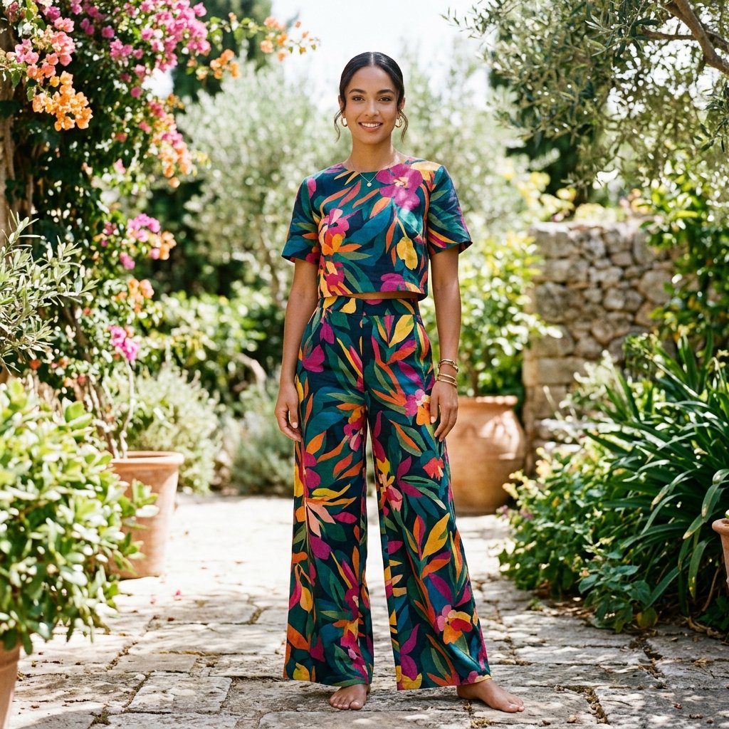 Bold Print Two Piece Set Ideas