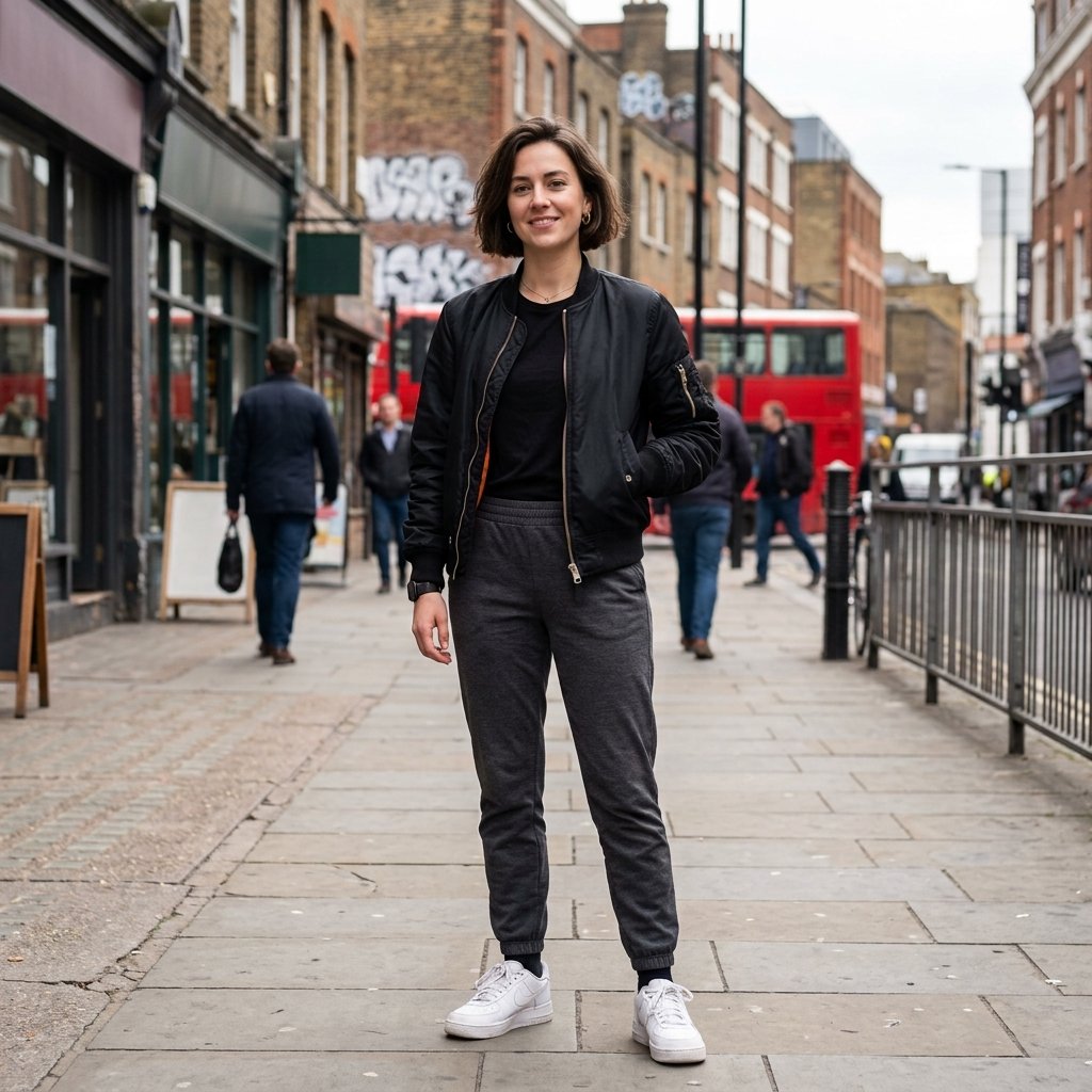 33 Black Shirt Outfits Ideas to Elevate Your Everyday Style 17 Black Shirt and Bomber Jacket Ideas