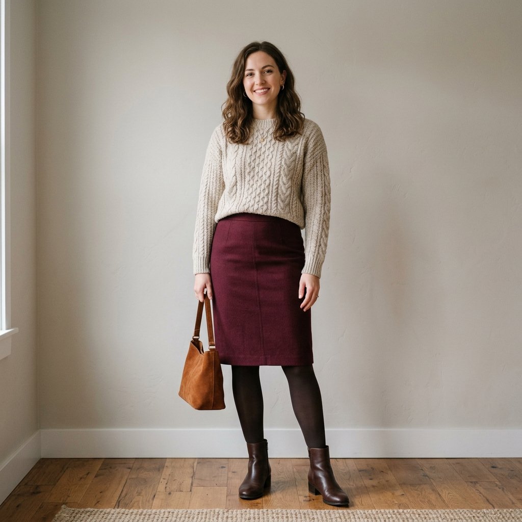 Fall Pencil Skirt Outfit Ideas