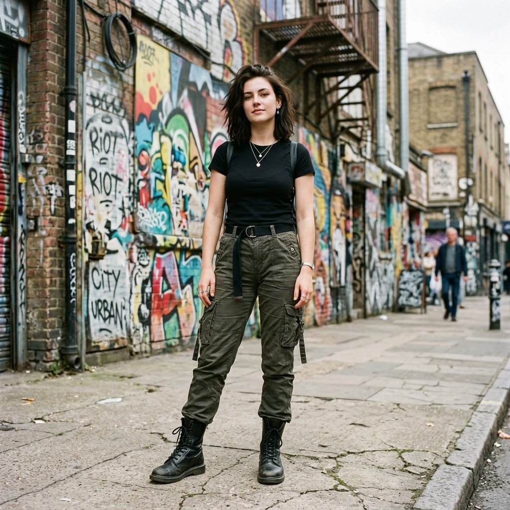 Cargo Pants and Combat Boots Idea