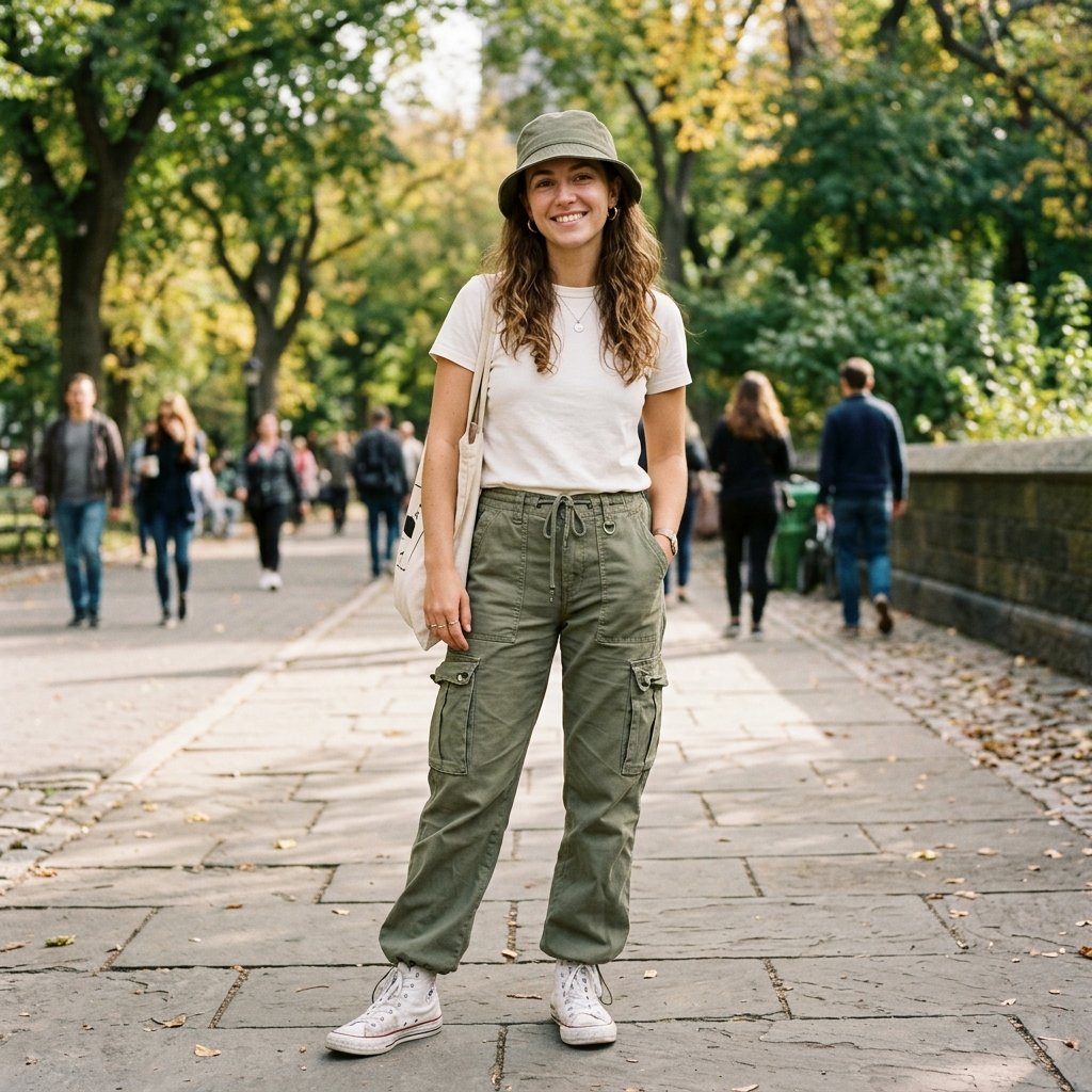 Cargo Pants and Bucket Hat Idea