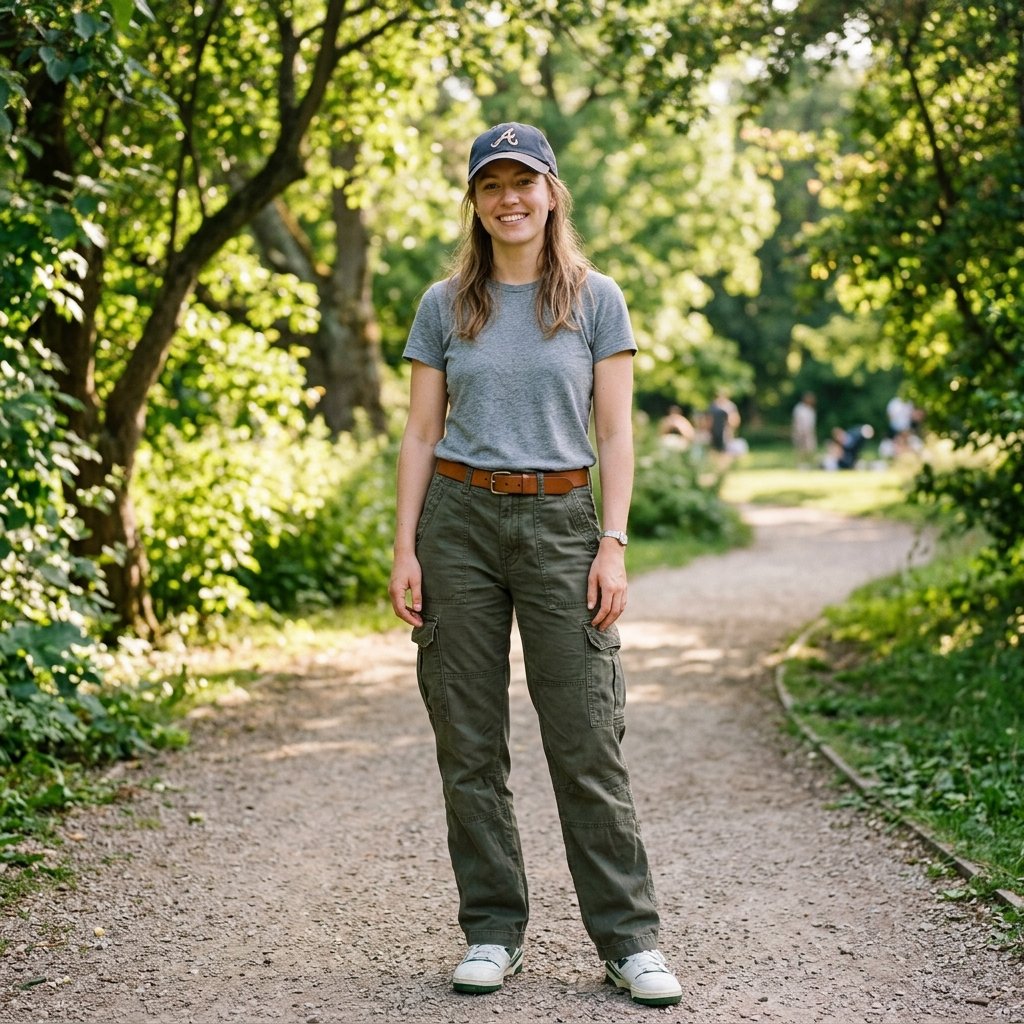 Cargo Pants and Baseball Cap Idea
