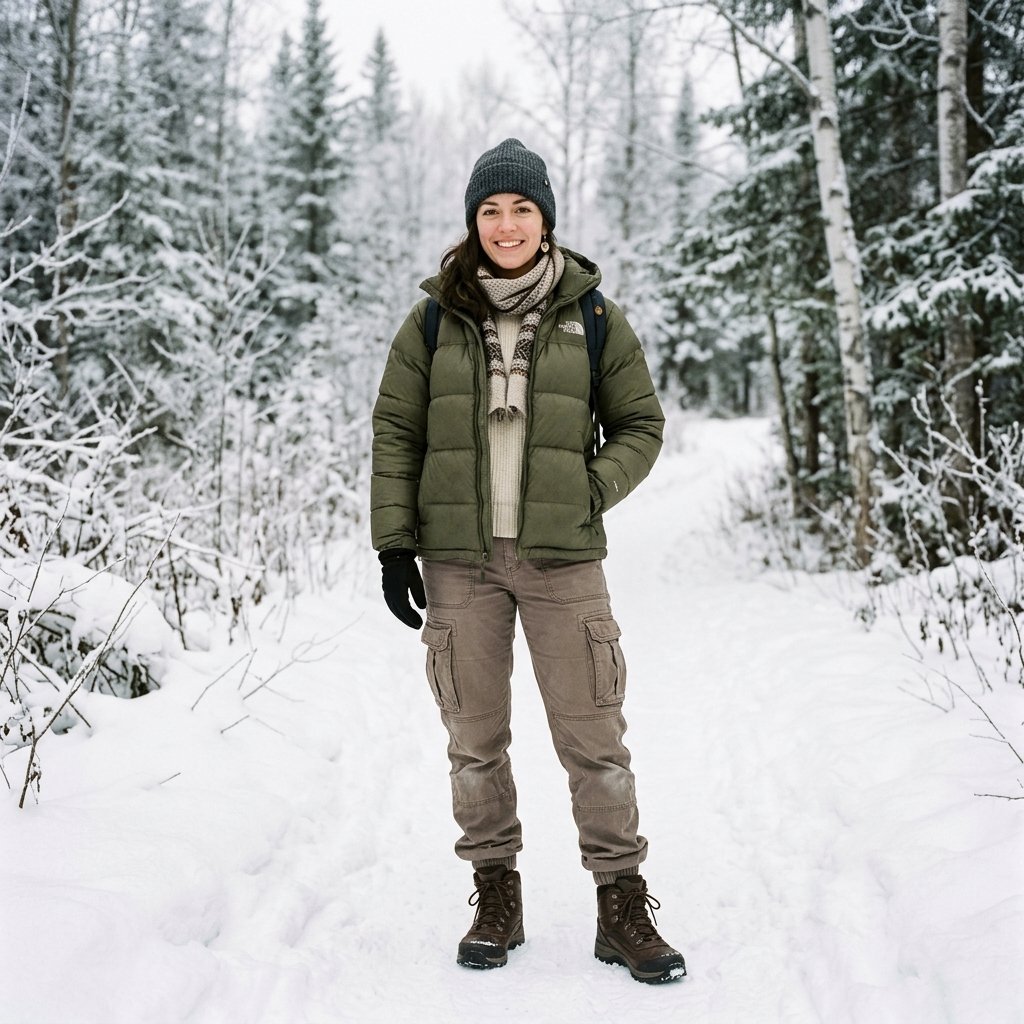 Cargo Pants and Puffer Jacket Idea