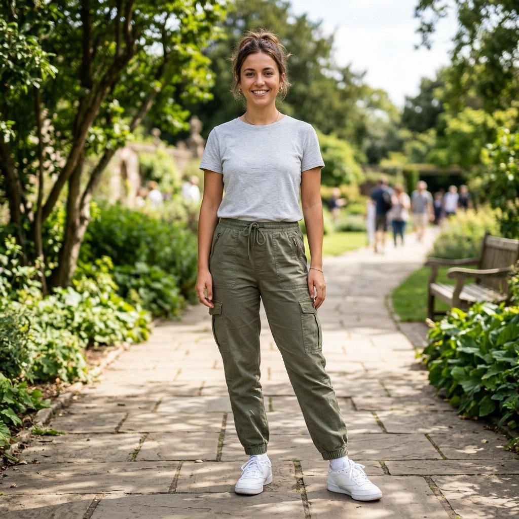 Cargo Pants and Sneakers Idea
