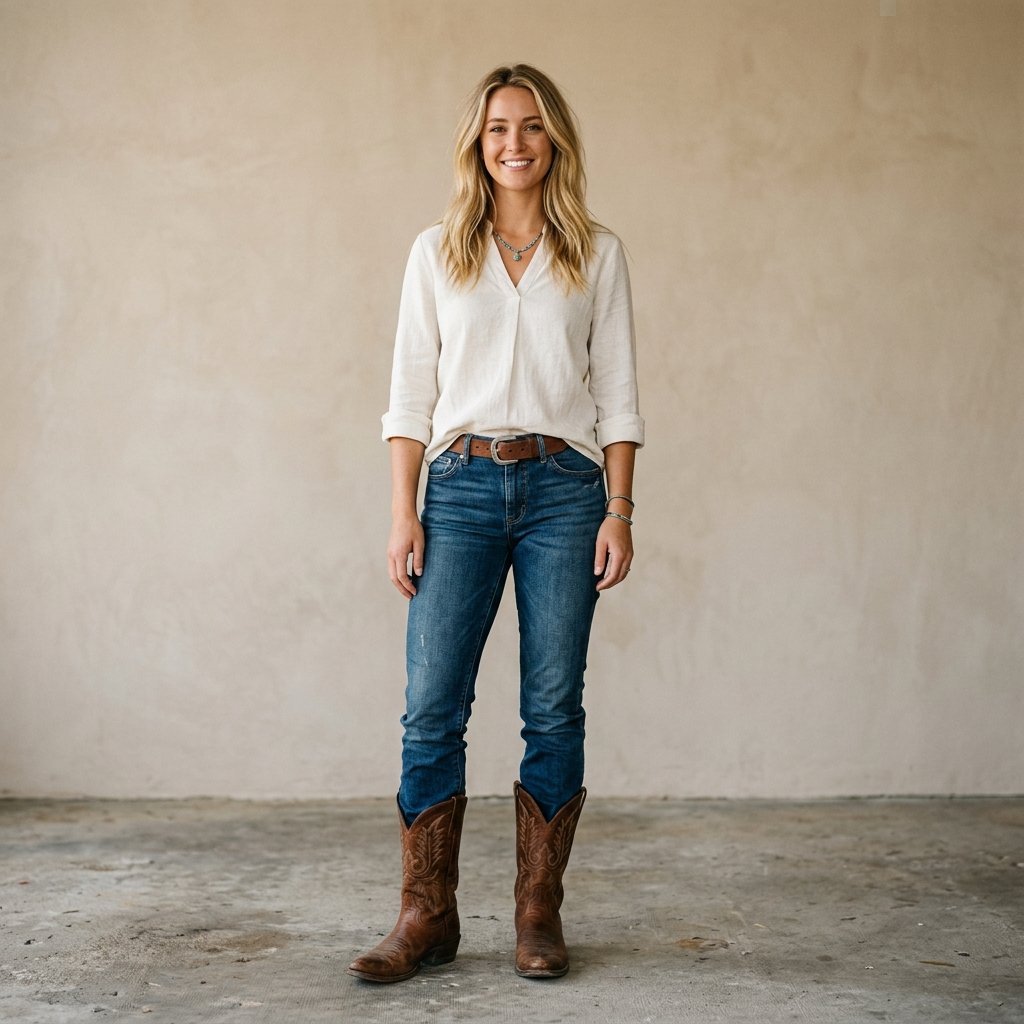 Rodeo Outfit Idea with Boots