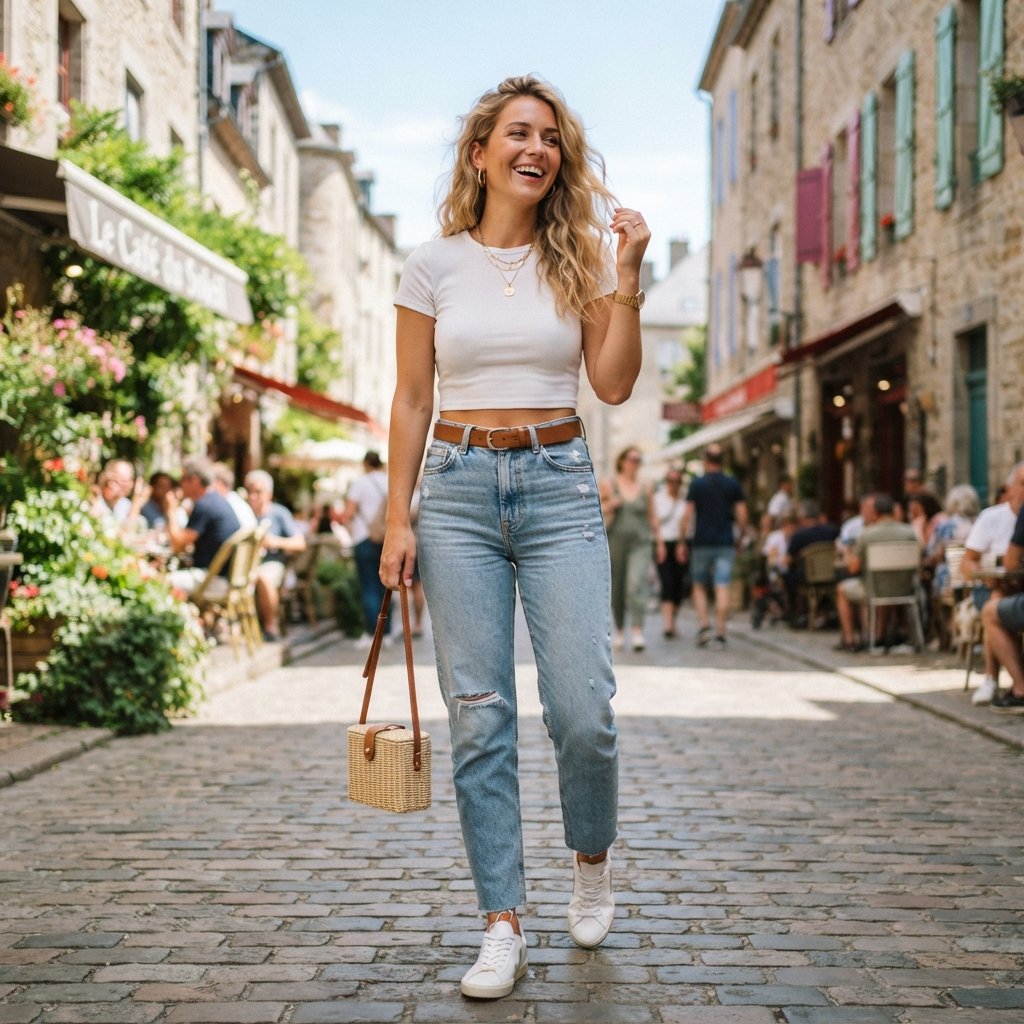 Jeans and Crop Top Outfit Ideas