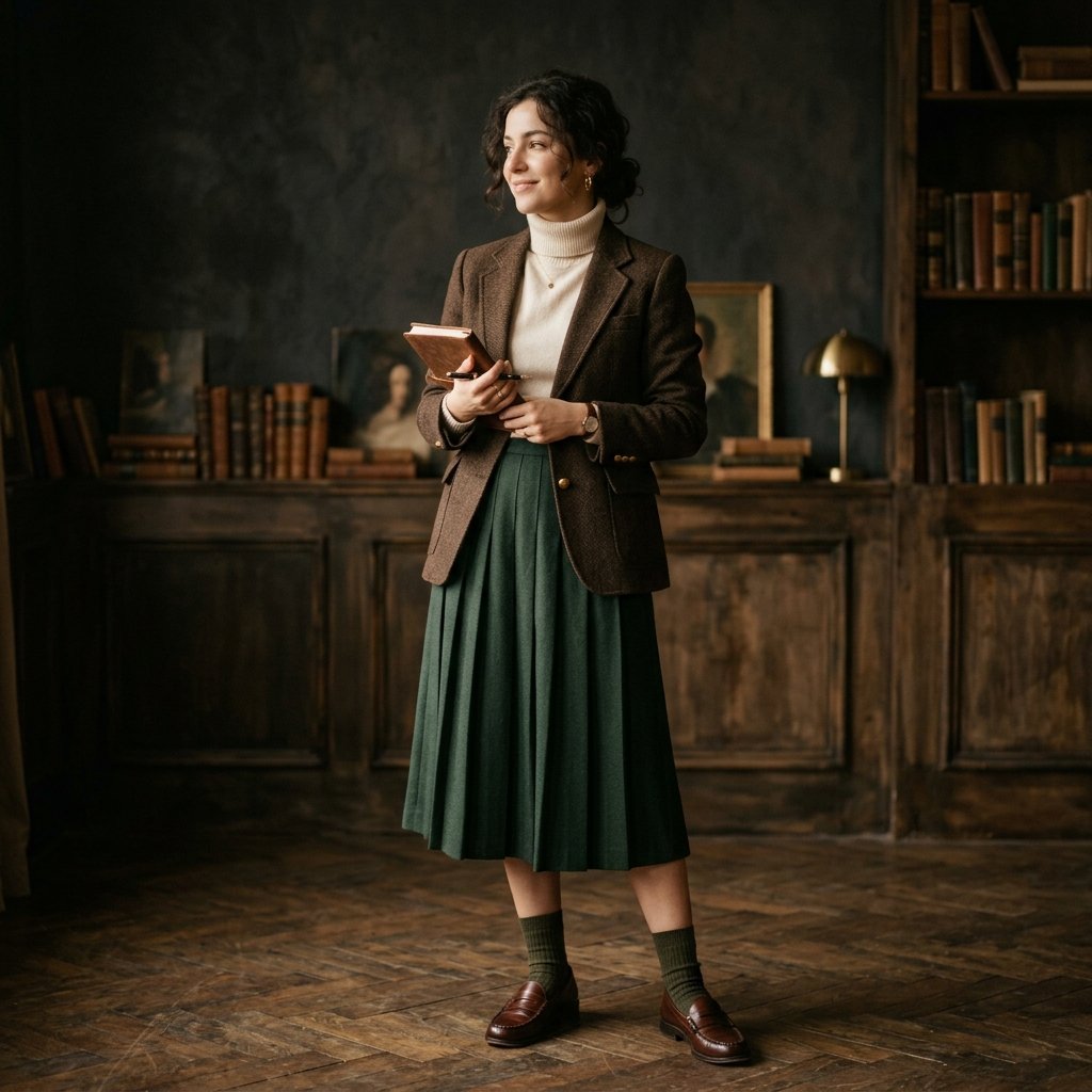 Dark Academia Loafer Outfit Ideas
