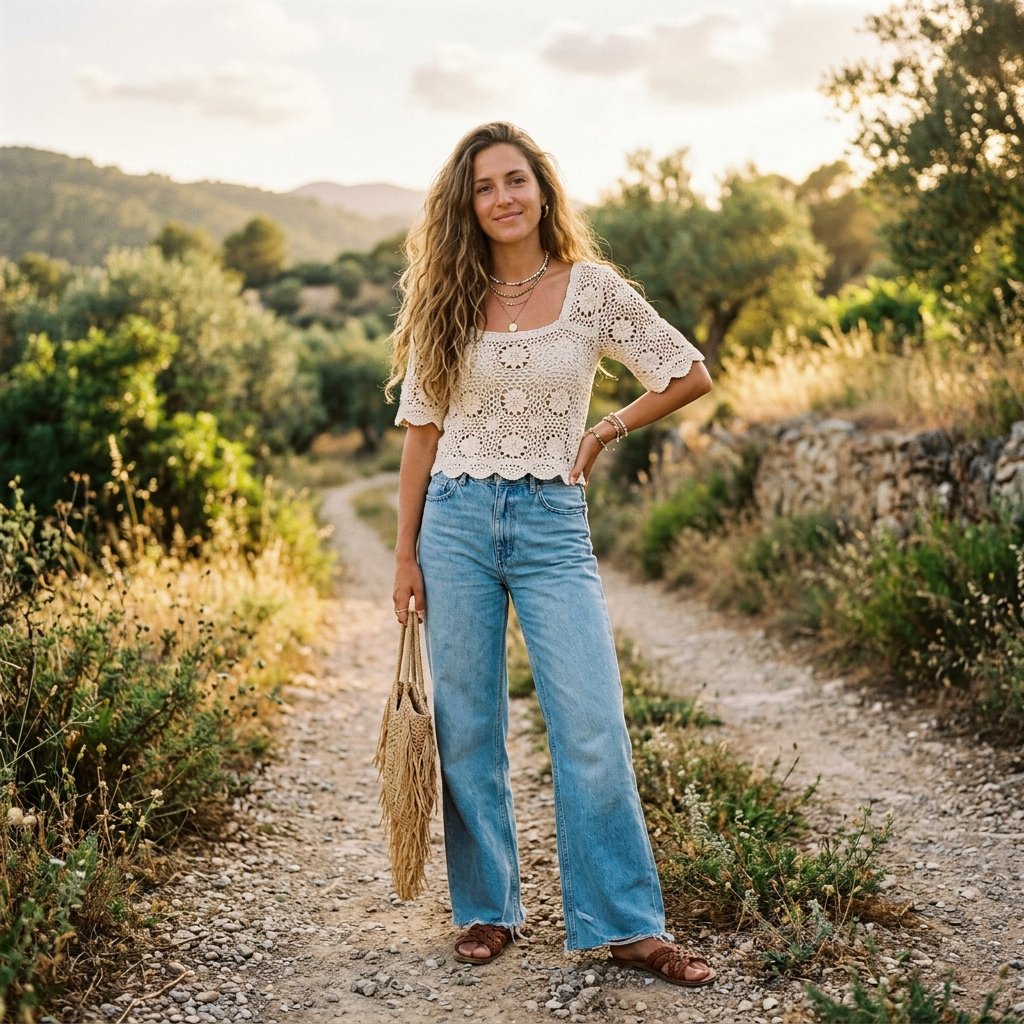 Denim and Boho Outfit Ideas