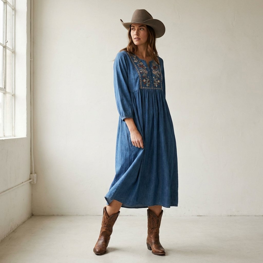 Rodeo Outfit Ideas with a Dress