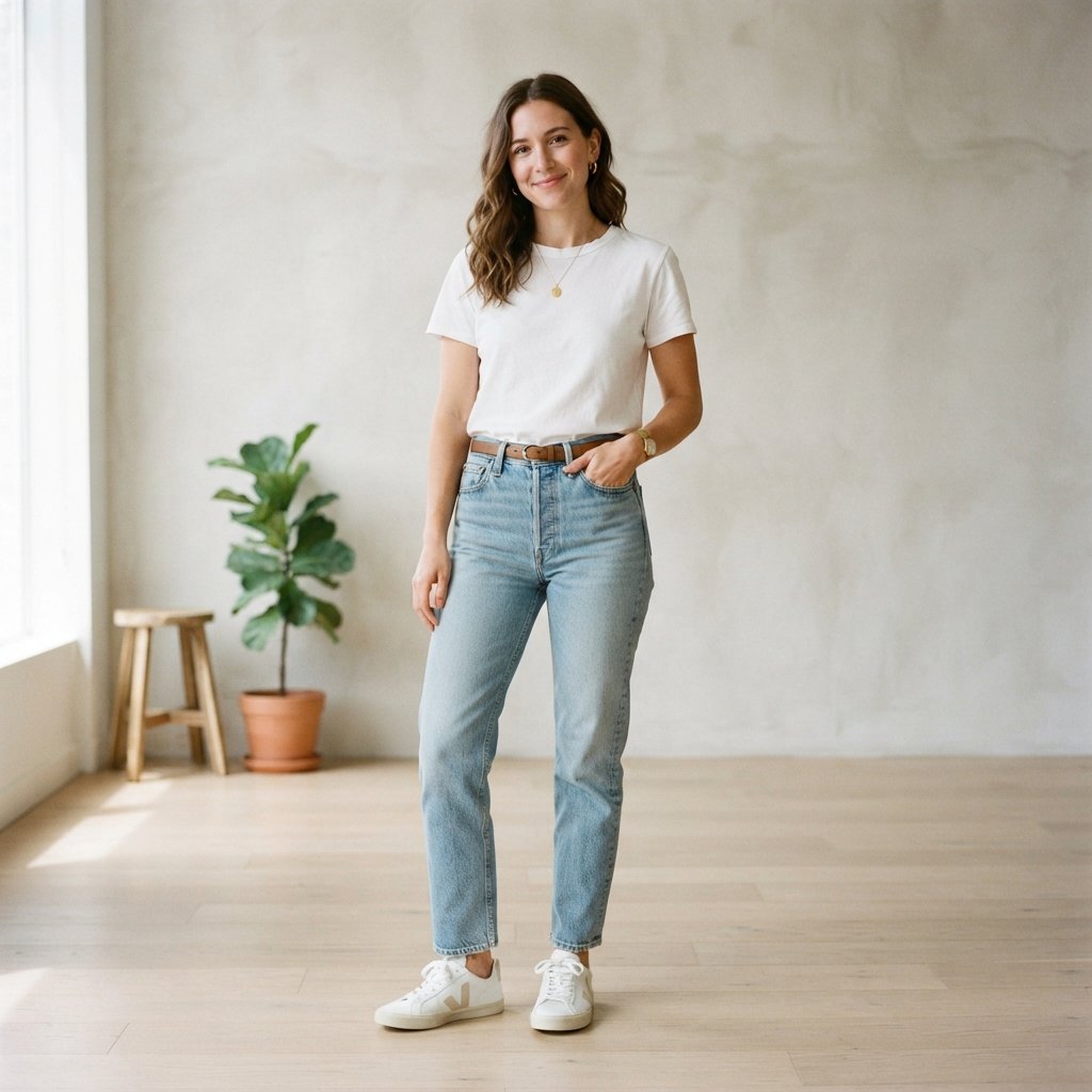 Neutral Denim Outfit Ideas