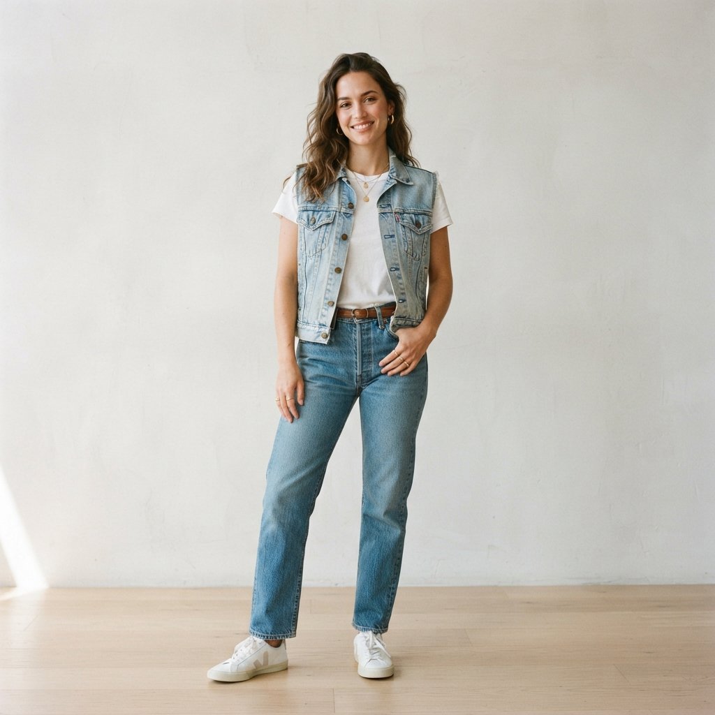 Denim Vest Outfit Ideas