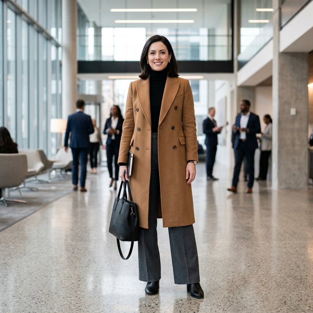 Double Breasted Long Coat Idea