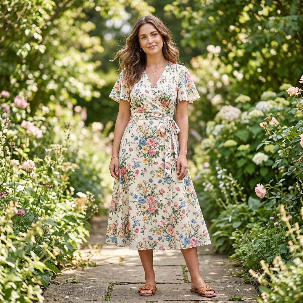 31 Picnic Outfit Ideas for a Stylish and Comfortable Day Outdoors 10 Floral Midi Dress Ideas