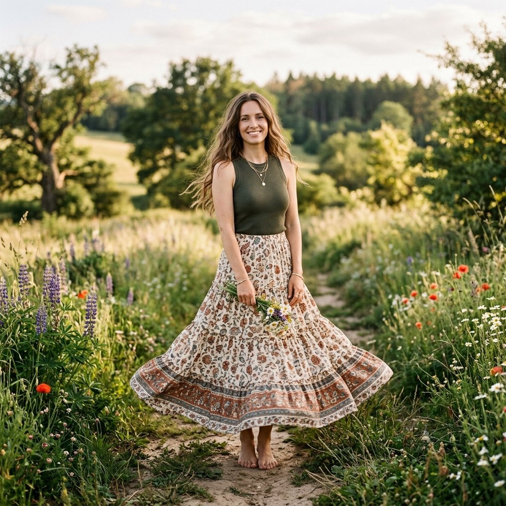 Flowy Skirt Outfit Ideas