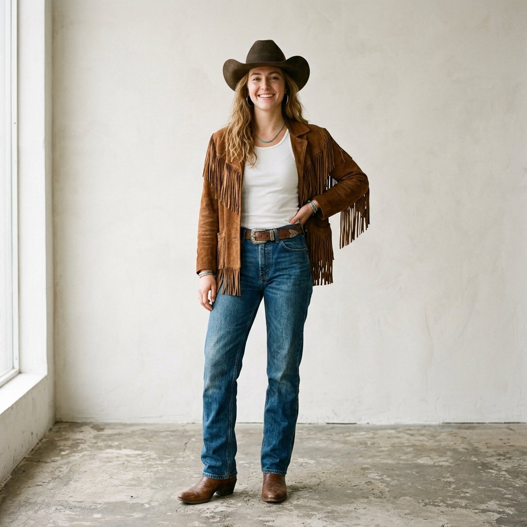 Rodeo Outfit Ideas with Fringe
